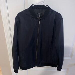 Black Alfani Bomber jacket, size large